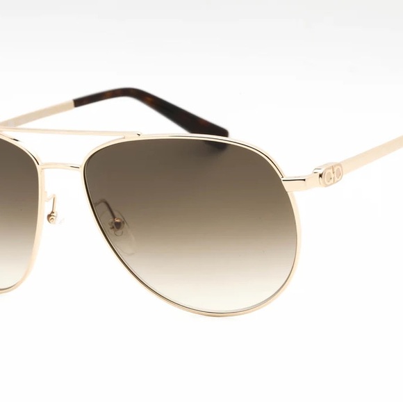 Salvatore Ferragamo Other - NWTs Salvatore Ferragamo Aviator Sunglasses SF157S 717 Gold Havana 60mm 157